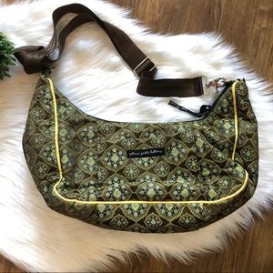 Petunia Pickle Bottom Geometric Green and Yellow Baby Bag